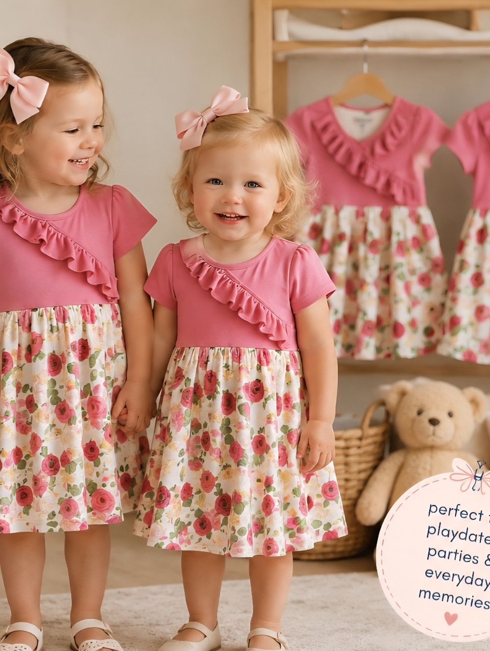 Toddler Boutique Floral Dress for Kids